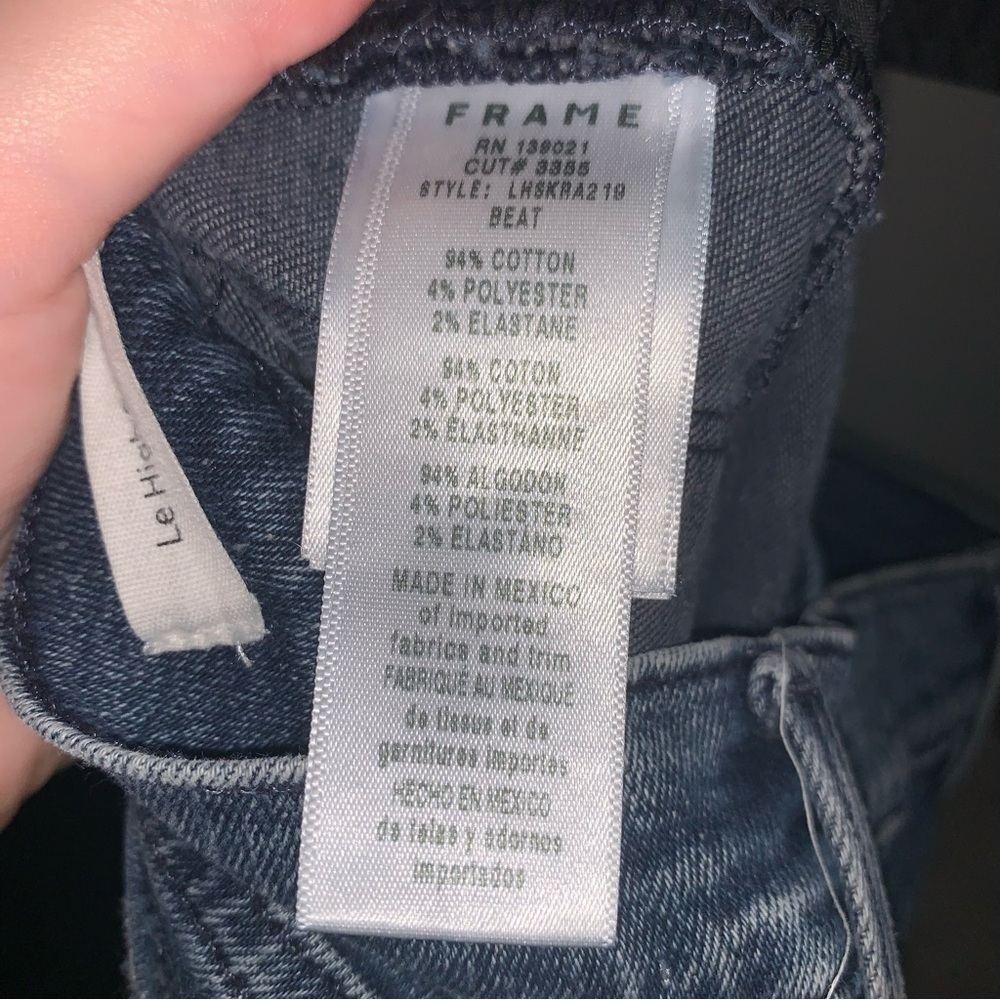 Frame Denim Le High Skinny Dark Blue Jeans 27 - Picture 4 of 8